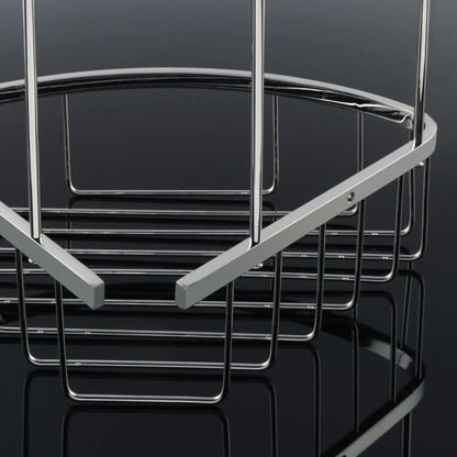 SAYAYO Corner Shower Caddy Shower Basket Organiser SUS304 Stainless Steel, 2-Tier Polished Chromed Corner Bathroom Shelf