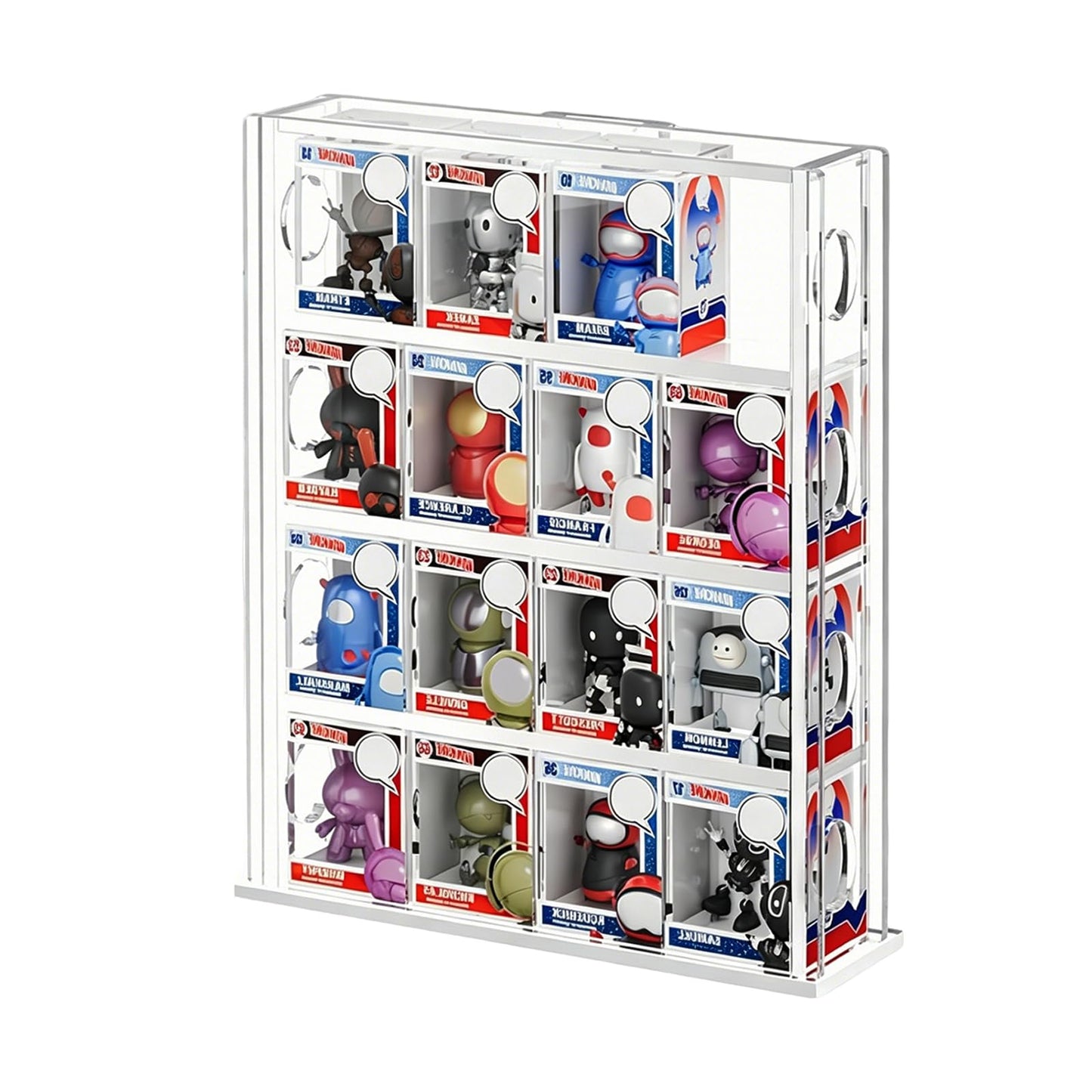 Acrylic Bittys Display Case,Clear Small Display Cabinet to Keep Collectibles Dustproof and Organised