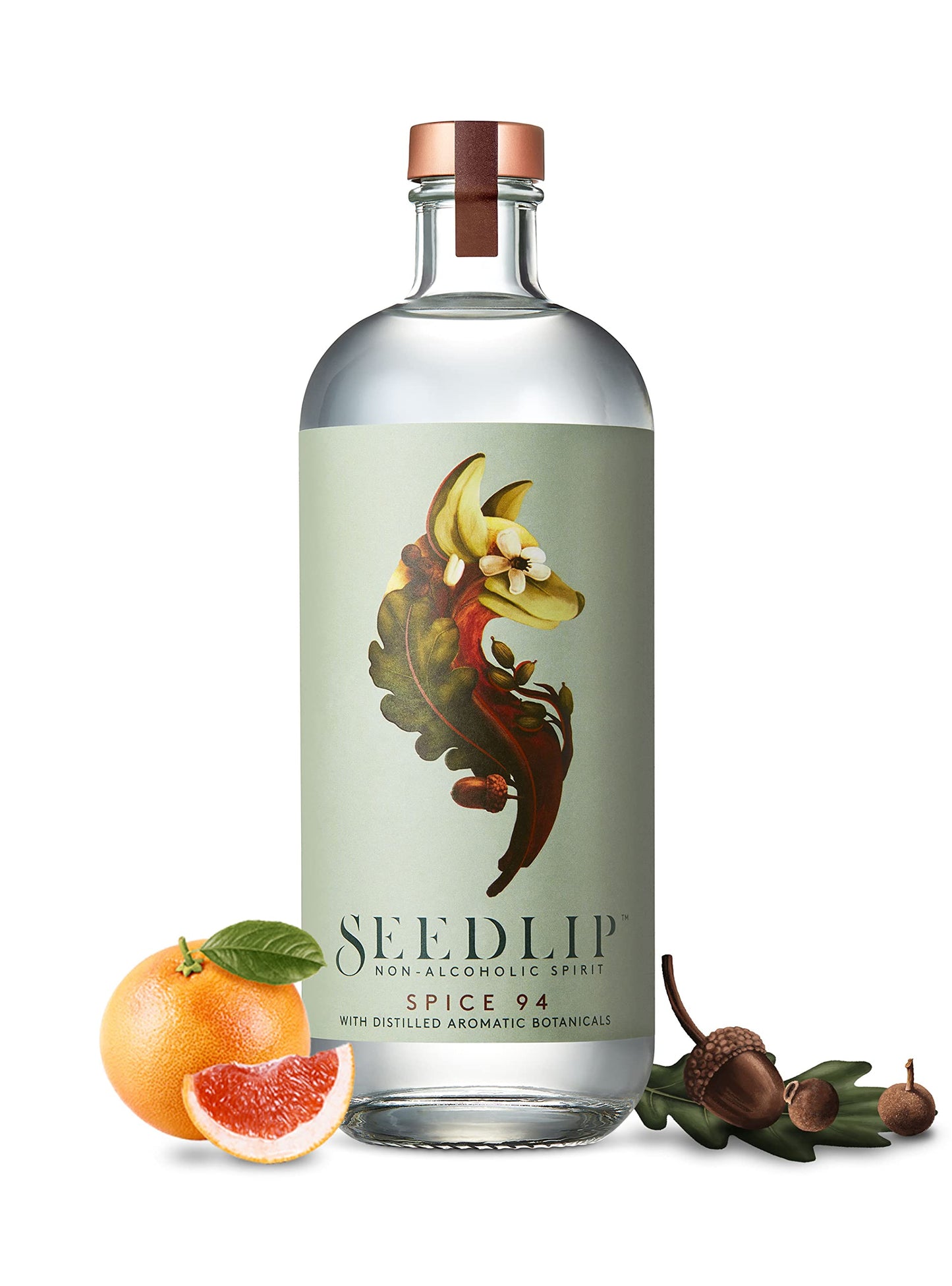 Seedlip Spice 94 | Non-Alcoholic Spirit | with Distilled Aromatic Botanicals | 0% vol | 70cl | Notes of Allspice | Cardamom & Grapefruit | for