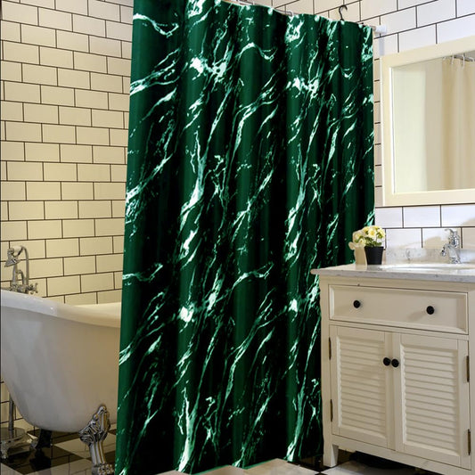 Green Shower Curtain 180x180cm green Marble pattern shower curtains Water Resistant Quick Dry Polyester Bathtub Shower Curtain with 12 Hooks for Wet