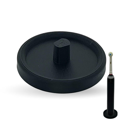Oral Care Brand Electric Toothbrush Stand & Drip Tray (Black, Single)