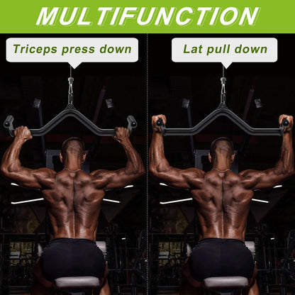 SELEWARE 20" Multi-Grip LAT Pull Down Bar ? Durable Alloy Steel, Ergonomic Grip, Versatile Cable Machine Attachment for Versatile Muscle Training