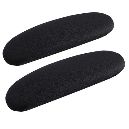 FYTXSZ Office Computer Chair Arm Covers - Stretchy Polyester Arm Cover Protector, Thickened Washable Arm Chair Covers Slipcovers - Black Pack of 2