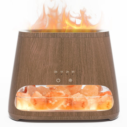 SALKING 2-in-1 Himalayan Salt Lamp Diffuser, Ultrasonic Aromatherapy Diffuser, Aromatherapy & Himalayan Salt Therapy, 100% Pure Himalayan Salt,