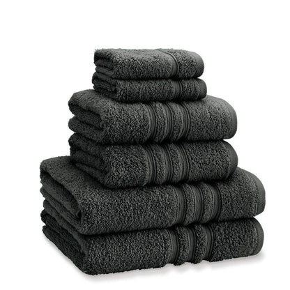 Catherine Lansfield Zero Twist Cotton 70x120cm Bath Towel Charcoal Grey