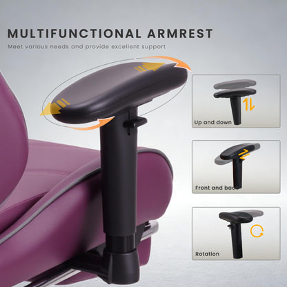 Play haha.Ergonomic reclining seat with footrest adjustable headrest and lumbar cushion high back support padded armrests PU leather finish for