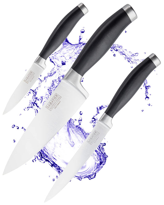 Sabatier 3-Piece Kitchen Knife Set Chef, All-Purpose