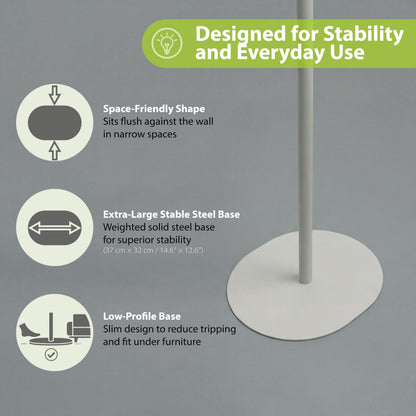 nidoshu Coat Stands for hallway - Modern Coat Rack Freestanding No Visible Screws Original Design for Small Space Entrance Hall