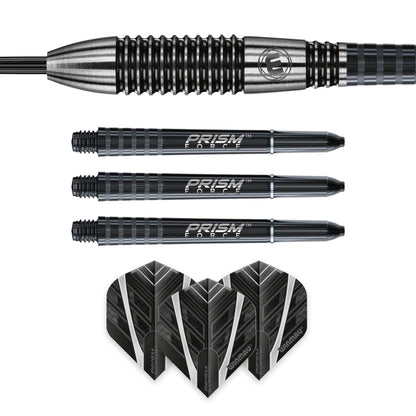 WINMAU Blackout 26 Gram Tungsten Darts Set with Flights and Shafts (Stems)