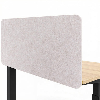 Felt Desk Divider, Clamp-On Privacy Panel, 60 x 120 cm, Oatmeal