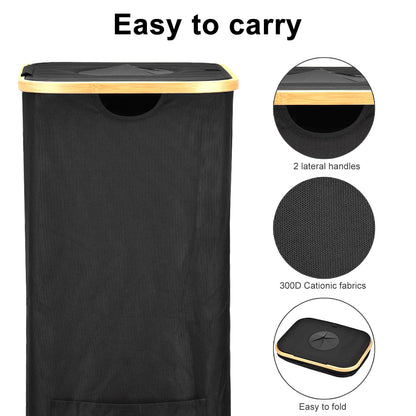 Pangutiandi Deposit Bottle Collector Bins with Lid, 105L Large Collection Container with 2 Removable Carry Bag for Kitchen