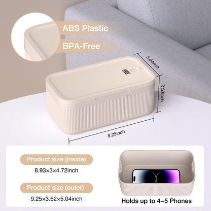 JOSTART Lockable Storage Box with Combination Code, Portable Small Medicine Box BPA-Free Phone Safe for Home Fridge Office Travel
