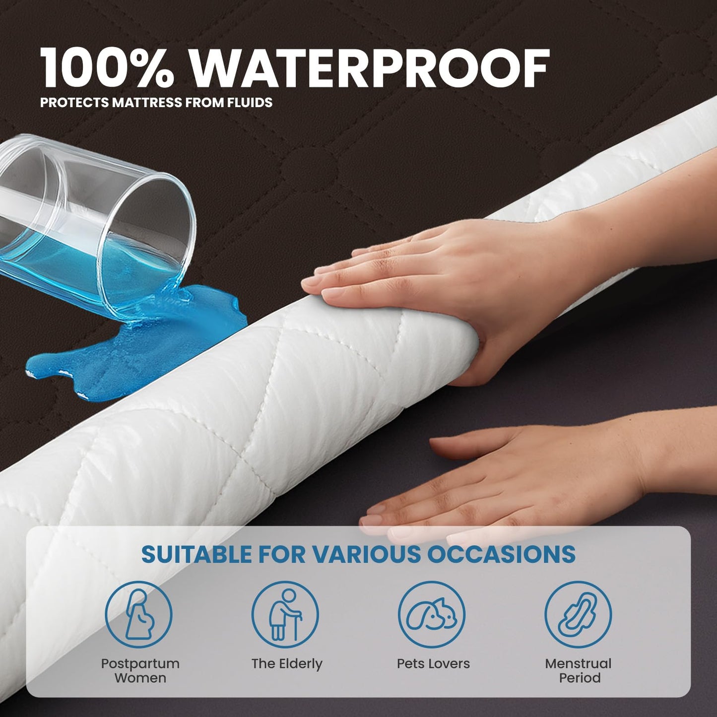 Ystyle Fitted Sheet 160 x 200 cm, Microfibre, Fitted Sheet - Mattress Height up to 30 cm, Curry Dark
