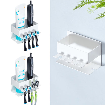 WAYASI Electric Toothbrush Head Holder, Electric Toothbrush Holder, Adhesive Toothbrush Holder Wall Mounted Non Screw, Tooth Brush Head Holder
