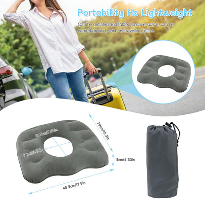 DARENYI Inflatable Donut Pillow, Coccyx Cushion for Tailbone Pain