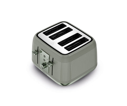 Kenwood Dusk Toaster, 4 Slot Toaster, Reheat, 5 Browning Settings, Defrost and Cancel Functions, Pull Crumb Tray, TFP30.000GN, 1800W, Olive Green