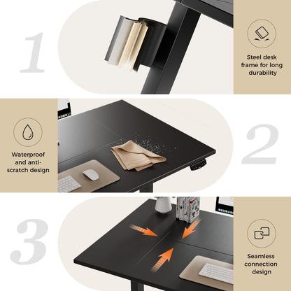 Agilestic Height Adjustable Electric Desk, 2 Memory Height, 160x80cm