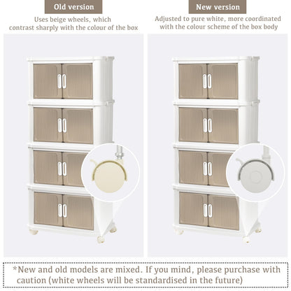 Stackable Plastic Storage Boxes with Lids White Storage Box on Wheels