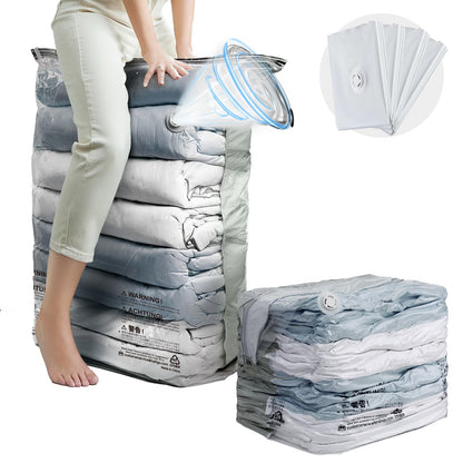 TAILI Extra Large Vacuum Storage Bags Cube 4 Jumbo(80x100x38 CM), Cream