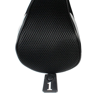 Andux 4pcs/Set Golf Wood Club Head Covers 460cc Driver with Long Neck Black