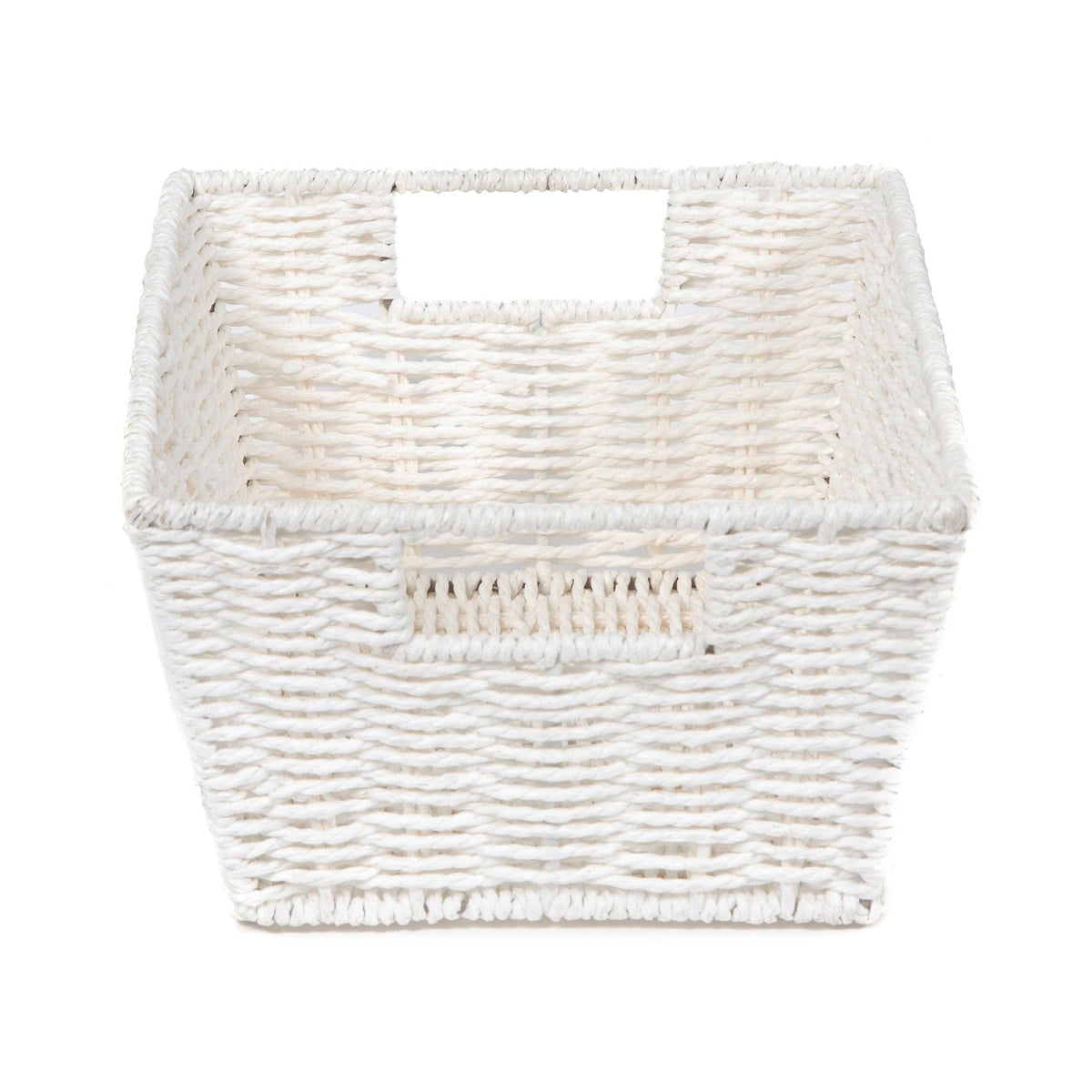 Compactor Etna Storage Basket, Hand-Woven Paper Shelf Basket with 2 Handles, Ideal Hamper for Toy Storage, Office Organisation and Bathroom Storage