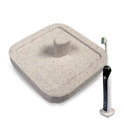 Electric Toothbrush Holder Stand Compatible with Oral-B (Marble Chestnut, Single)