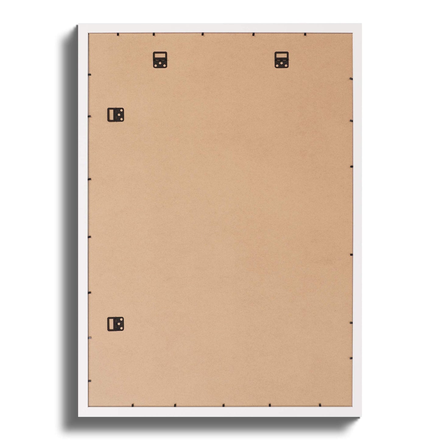 Fabian Clarke London A1 Modern White Wooden Picture Photo Frame with White A2 Mount to Hang Portrait or Landscape