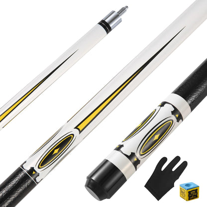 ASMPCUE Pool Cue, 58 Inch Billiard Cue 13mm Tip Pool Cue for Professional Billiard Players, 1/2 Maple Cue Sticks for Billiard Table Sports, Bar Pool