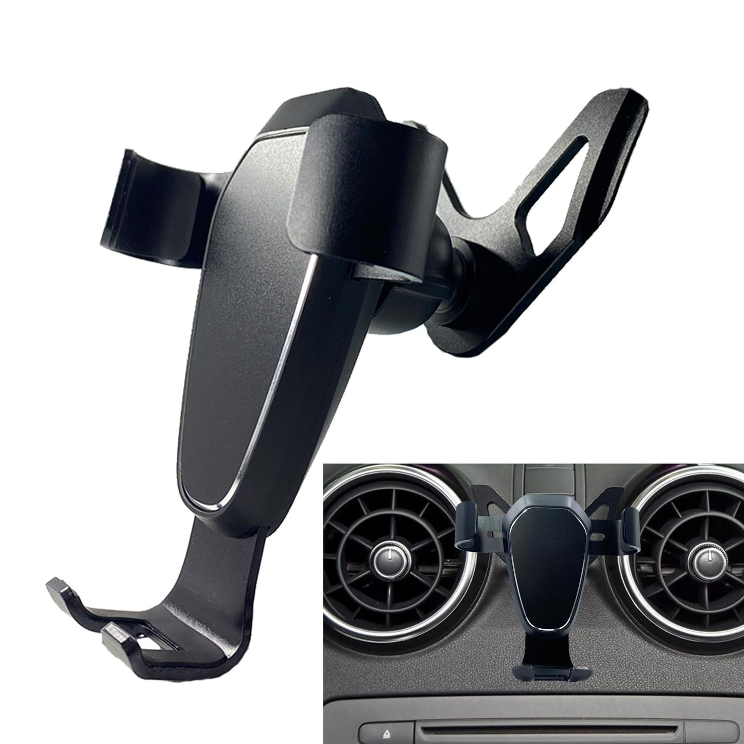 MICMXMO Car Phone Holder for Audi A1 2010-2018, Mobile Phone Automobile Cradles for Car Air Vents, Rotatable Accessories Hands Free Smartphone Phone