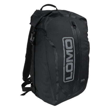 Lomo Dry Bag Daysack 30L - Black Waterproof Rucksack Roll Top Drybag