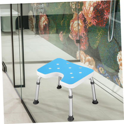 BAZEITFLOW Waterproof Shower Bench Cushion Bath Chair Cushion with Drain Holes Non Slip Bath Seat Pad Lightweight Replaceable Stool Pad for Bathroom