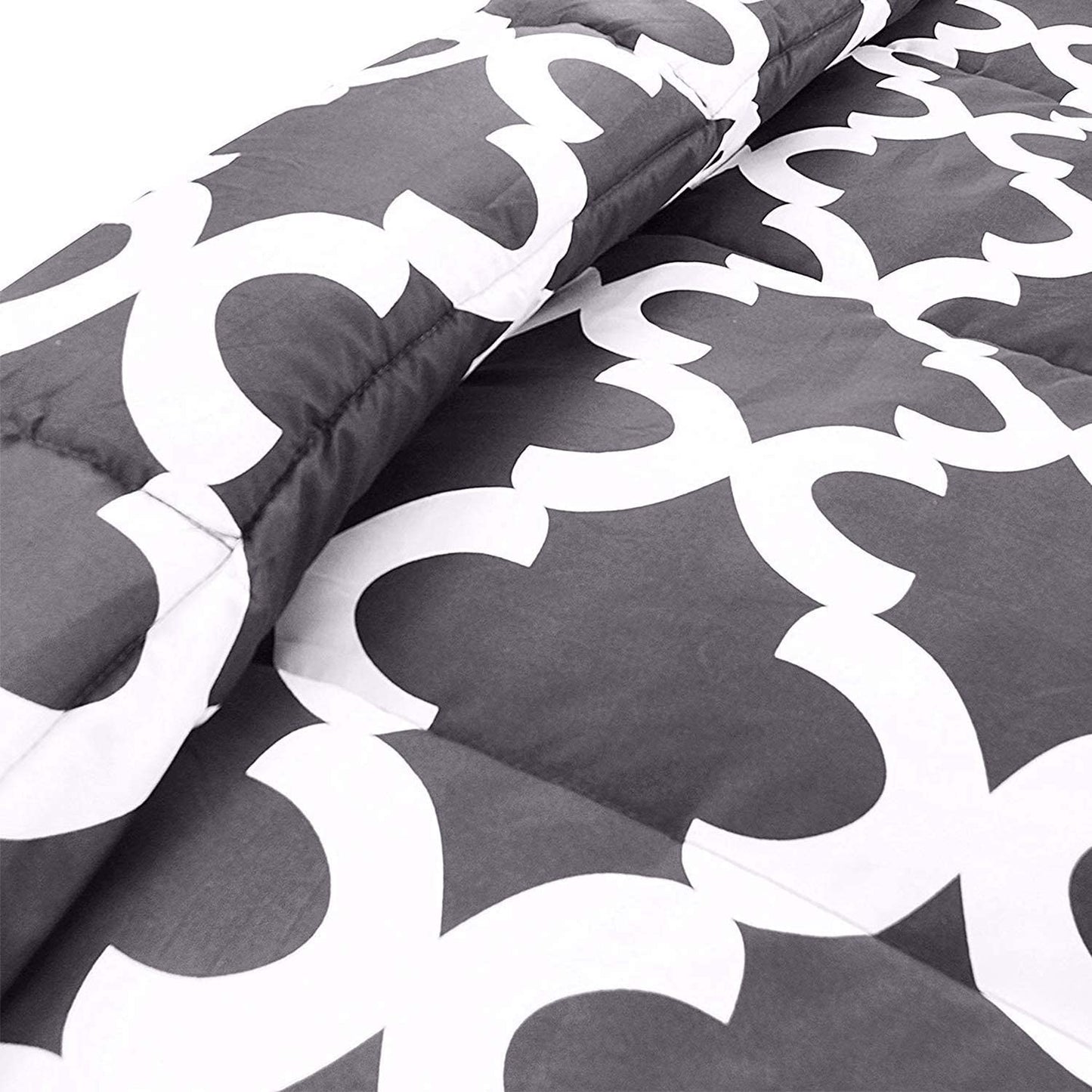 ComfyWell Double Duvet -Printed Comforter Bedspreads, Coverlets & Sets, 2 Pillowcases Warm and Anti Allergy All Season Coverless Duvet, Throws For