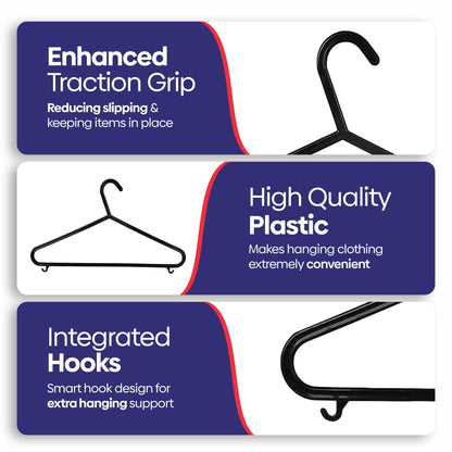 EVOKK Heavy Duty Velvet Suit Hangers - Non-Slip Premium Clothes Hangers with 360° Swivel Hook - Sturdy Velvet Coat Hangers for Jackets