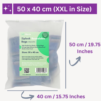 Moth Free Store & Protect Clothes Bags Ziplock Bags for Storage Hospital Maternity School Trips Wardrobe Waterproof Camping Travel Holidays Organiser