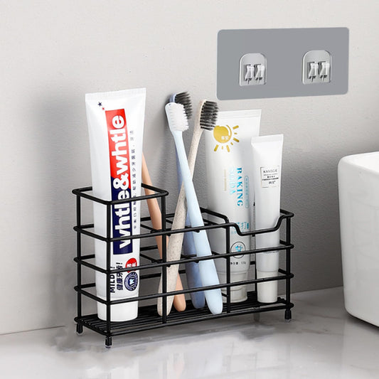 Binwat Toothbrush Holder Stainless Steel Wall Mounted Toothpaste Stand Ventilated Mould-Proof Toothbrush Caddy Eectric Toothbrush Holder Wall Stand (6