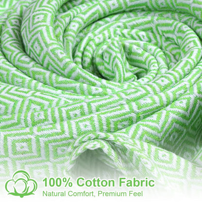 AOOTE Turkish Beach Towel, 100×180cm Turkish Cotton Beach Towel, Sand-Free Beachs Towels & Blanket, Lightweight Absorbent Quick Dry