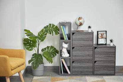 Iris Ohyama Storage cabinet, Cabinet with doors, Cabinet with shelves, Bookcase, Cabinet with 2 doors, Easy assembly,Modular, Office, Living Room