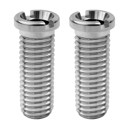 Sink Basket Strainer Screw, 2-Pack 35mm M12 Stainless Steel Hollow Drain Connector Replacement for Kitchen Sink & Wash Basin Waste Valve