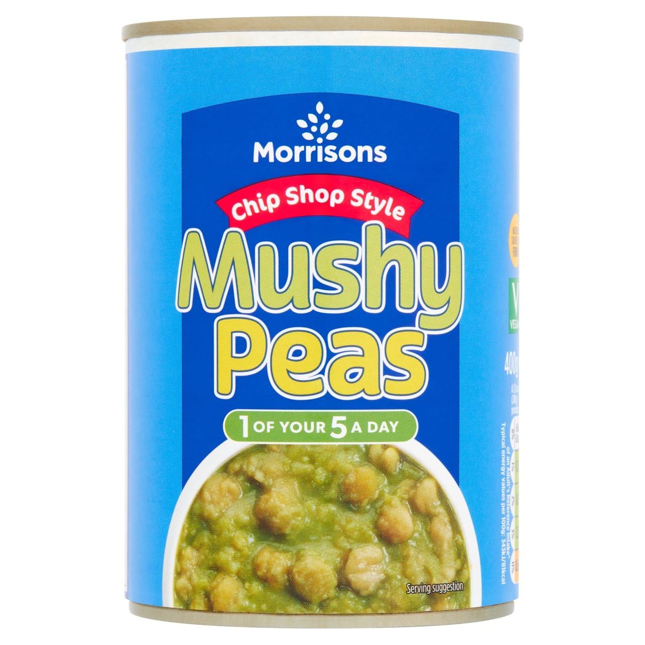 Morrisons Chip Shop Mushy Peas 400 g x 24