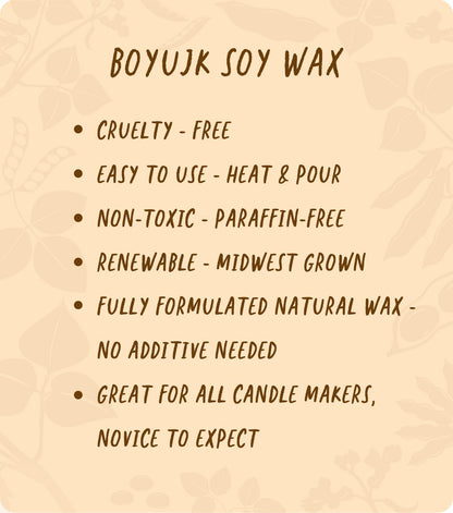 Soy Wax, BOYUJK Premium Natural Candle Wax, 100% Soy Wax for Candle Making from Organic Farm, No additives, Harmless and Pure (5KG)