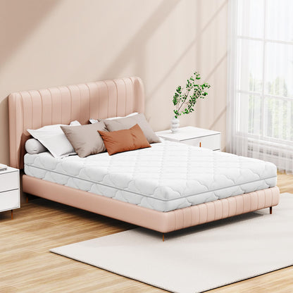 wowttrelax Small Double Mattresses 4ft, 15cm Foam Mattress with 2 Hardness Levels, Soft and Medium-Soft, Removable Cover