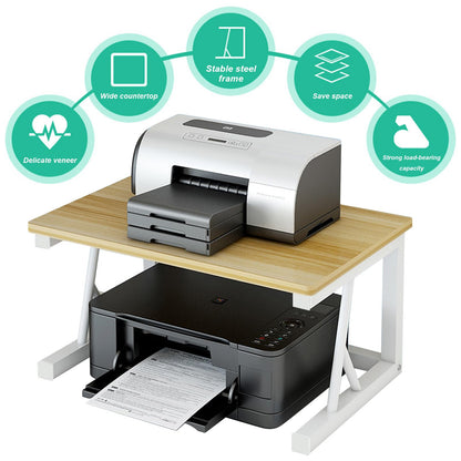 Desktop Printer Stand Holder,2 Tier Multi- Purpose Desk Organizer Storage