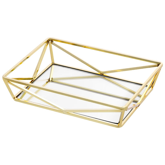 Navaris Mirror Vanity Tray - Dressing Table Organiser Trays - Decorative Mirrored Tray for Vanity Bathroom - Jewellery Perfume Organiser - 30x30cm