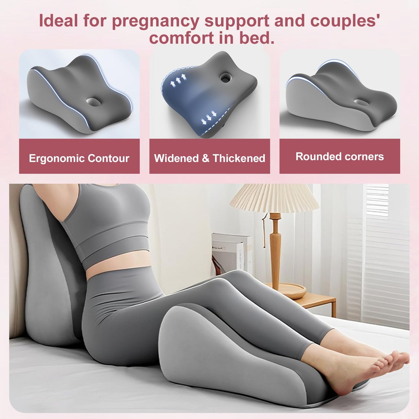 KUNYOS Couples Butt Cushion for Pregnant Women Furniture Pillow Pillowcase Suitable for Home Use, Ideal for Sitting and Lying