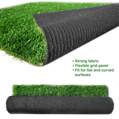 LITA Premium Synthetic Artificial Grass Turf 10mm Pile Height, High Density Fake Faux Grass Turf, Natural and Realistic Looking Garden Pet Dog