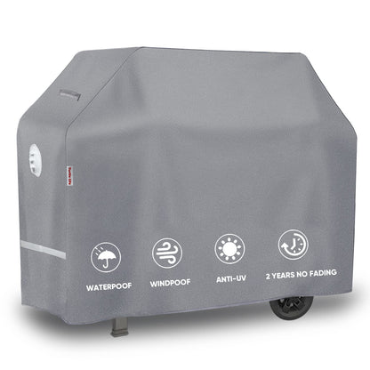 Turtle Life BBQ Grill Cover, 64 Inch Heavy Duty Waterproof 4-6 Burner Barbecue Gas Grill Covers for Weber Genesis Char-Broil Brinkmann, No Fading