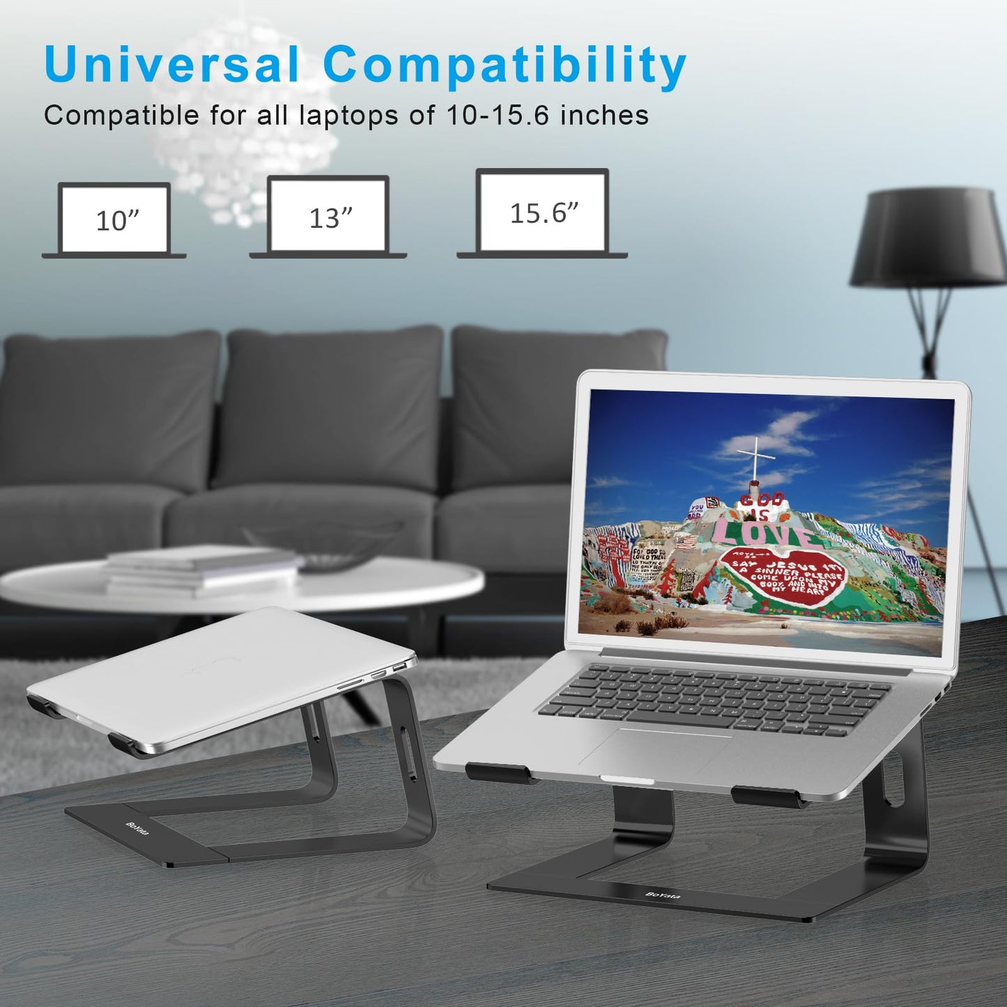 BoYata Laptop Stand, Ventilated Laptop Stand for Desk, Laptop Riser