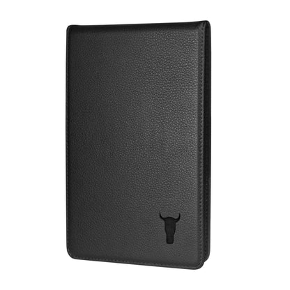 TORRO Golf Scorecard and Yardage Book Holder ? Genuine Leather Golf Score Card and Yardage Wallet with Pencil Loop (Black)