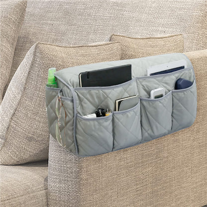 XGOPTS Sofa Armrest Hanging Organiser with 14 Pockets | Couch Armchair Storage Bag
