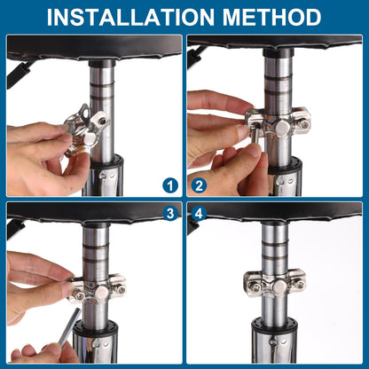 sourcing map 2Pcs Fix Sinking Office Chair Office Chair Saver Stainless Steel Sinking Office Chair Repair Kit for Home Office Chair Stop Sinking